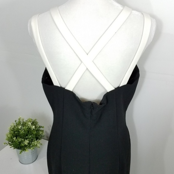 Lauren Ralph Lauren Black Strappy Suiting Dress - Picture 4 of 7